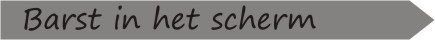 Barst in het scherm
