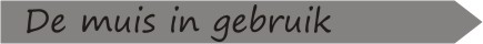 De muis in gebruik