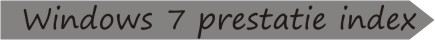 Windows 7 prestatie index