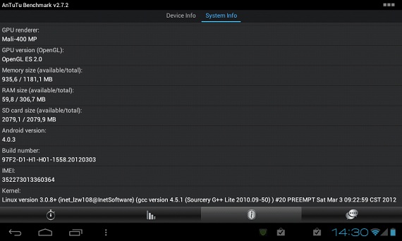 AnTuTu onder ICS
